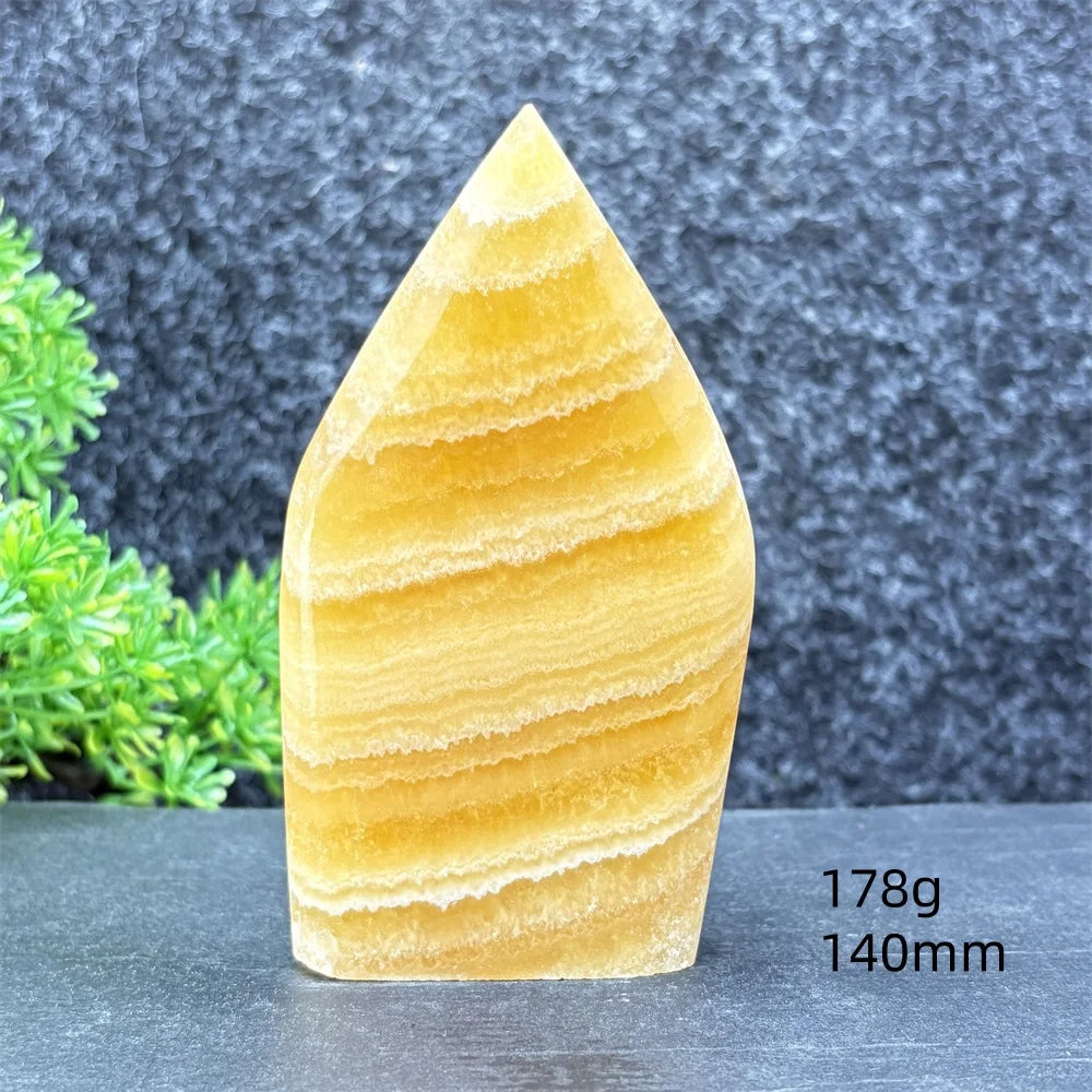 Yellow Striped Crystal Tower-ToShay.org