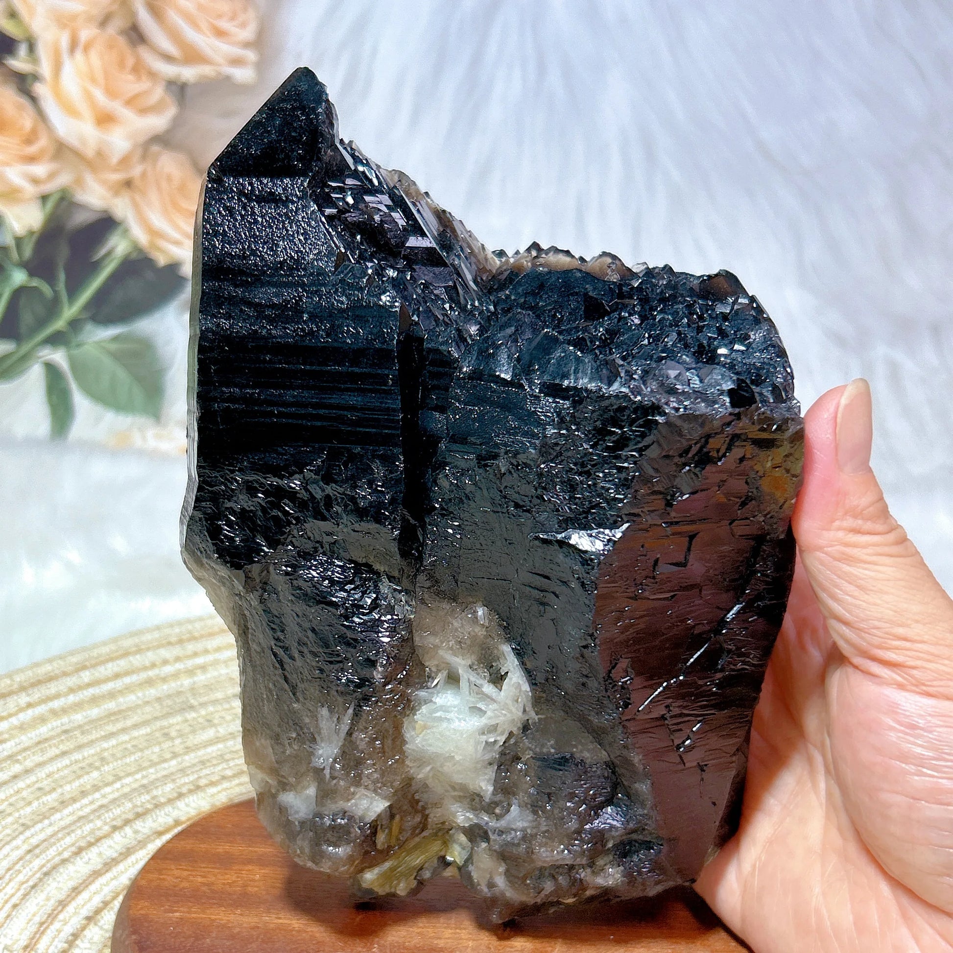 Black Quartz Cluster-ToShay.org