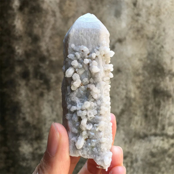 White Fluorite Cluster Point-ToShay.org