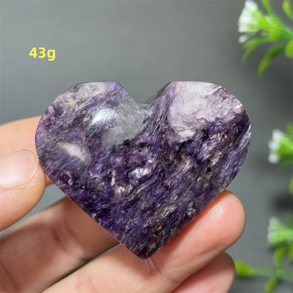 Purple Noble Crystal Heart-ToShay.org