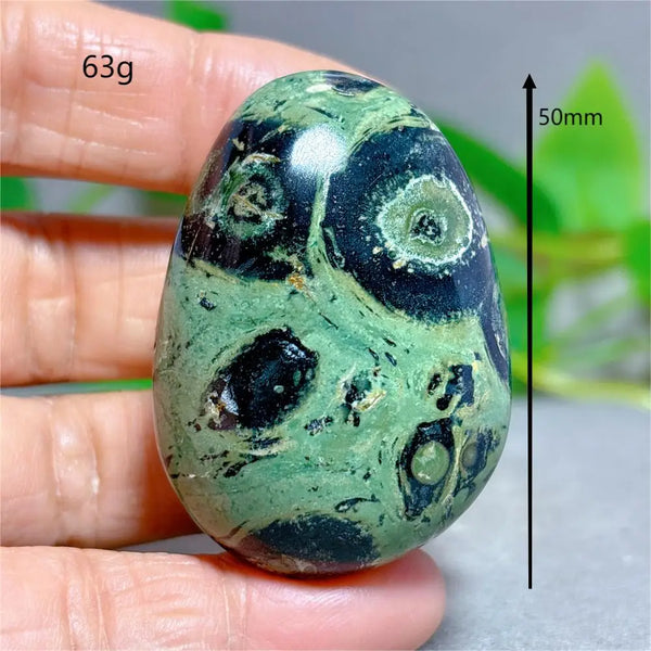 Green Malachite Palm Stone-ToShay.org