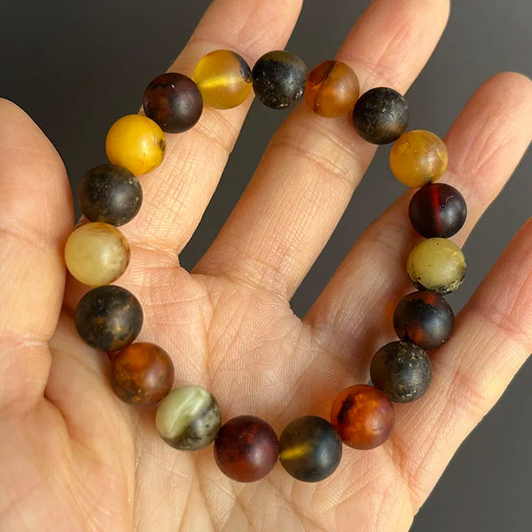 Yellow Amber Bead Bracelets-ToShay.org