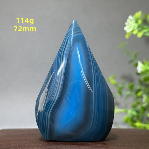 Blue Agate Torch-ToShay.org