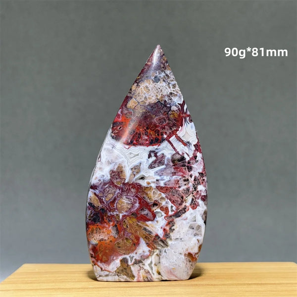 Red Lace Agate Torch-ToShay.org