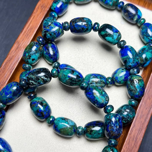 Blue Malachite Azurite Bracelet-ToShay.org
