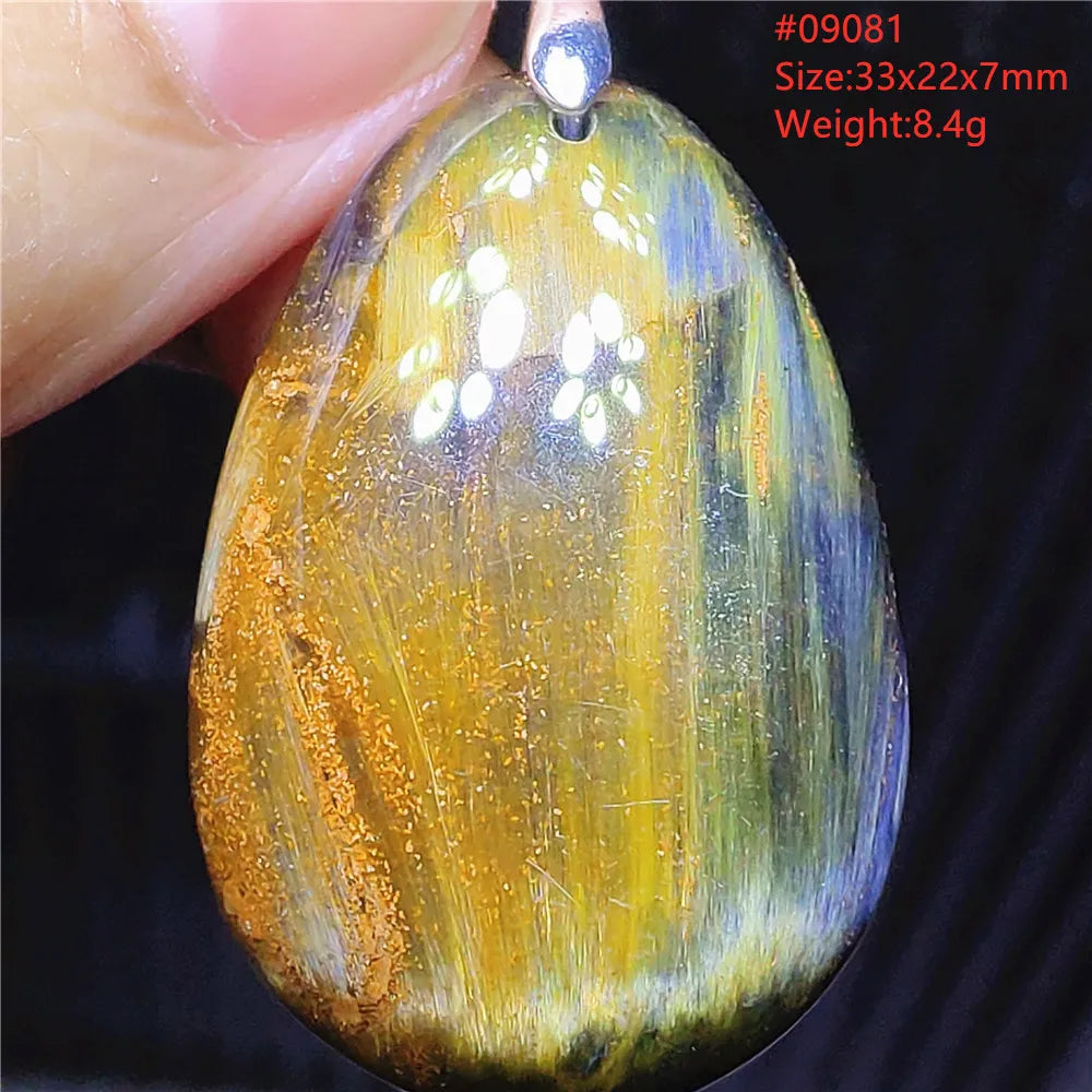 Blue Pietersite Chatoyant Pendant-ToShay.org
