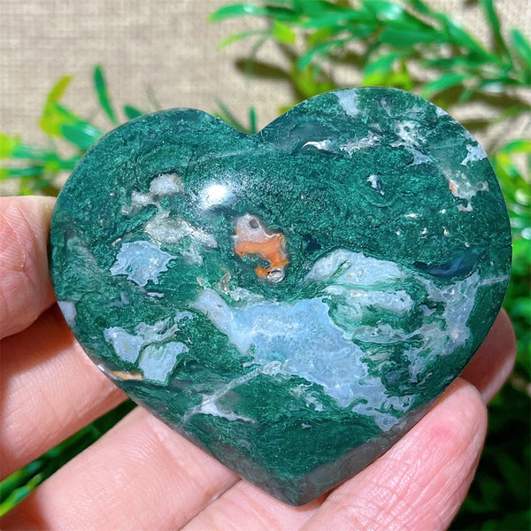 Green Moss Agate Heart-ToShay.org