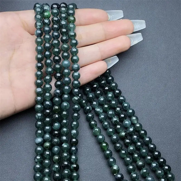 Blue Jadeite Wrap Bracelet-ToShay.org