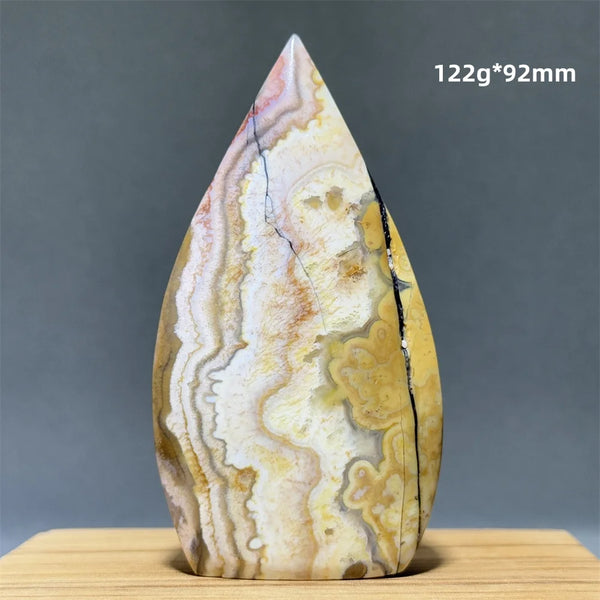 Red Lace Agate Torch-ToShay.org