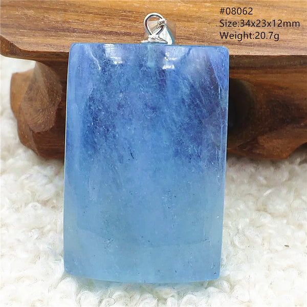 Blue Aquamarine Quartz Pendant-ToShay.org