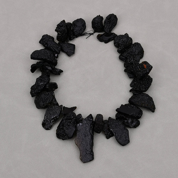 Black Meteorite Stone Beads-ToShay.org