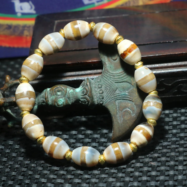 Tibetan Agate DZi Bead-ToShay.org