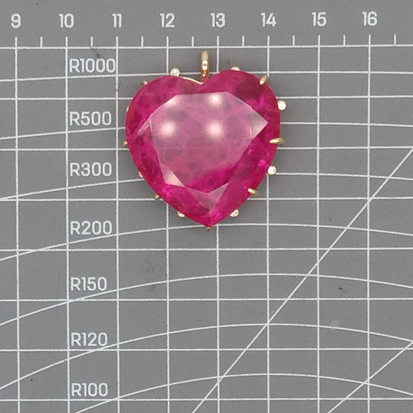 Red Crystal Heart Pendants-ToShay.org