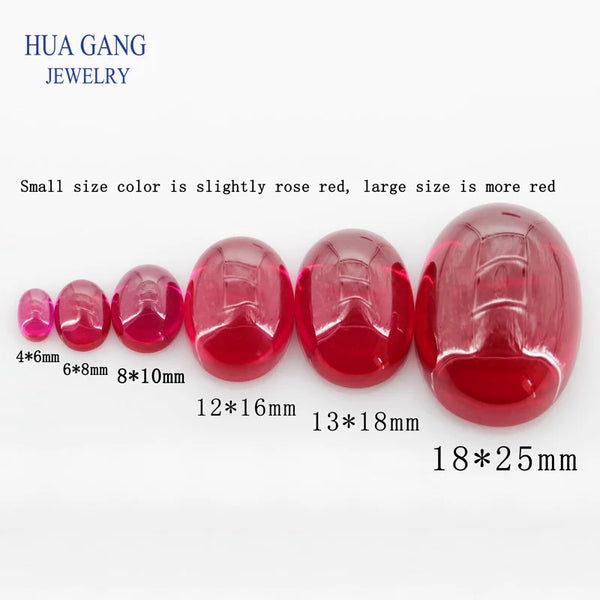 Red Ruby Corundum Cabochon-ToShay.org