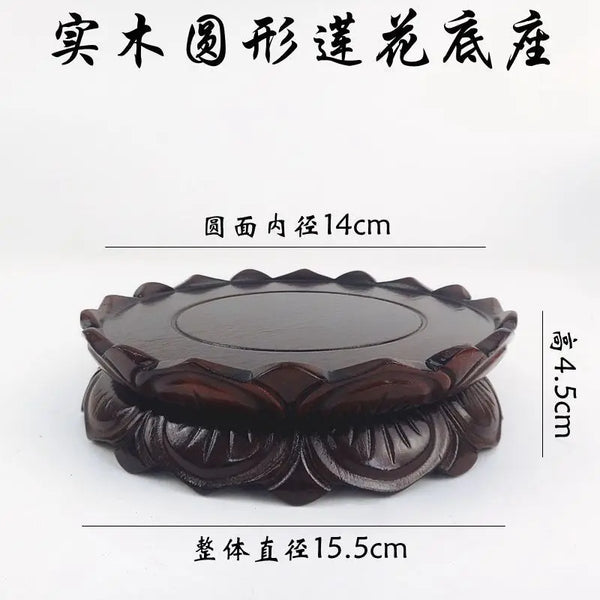 Wood Lotus Base-ToShay.org