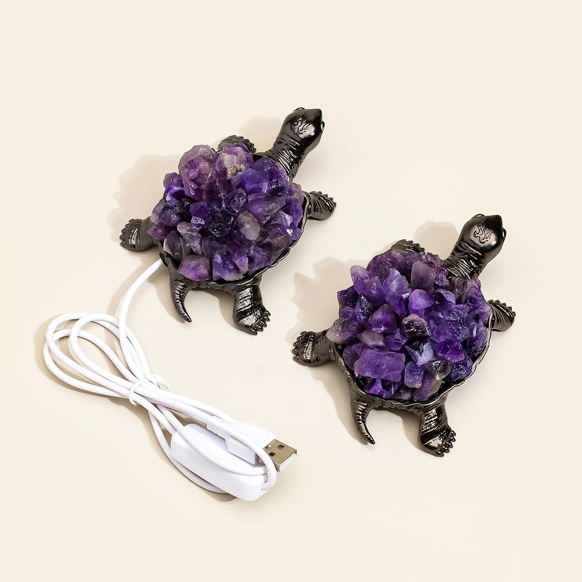 Purple Amethyst Turtle Light-ToShay.org