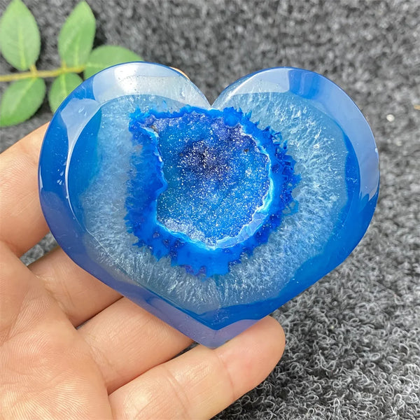 Blue Agate Geode Heart-ToShay.org