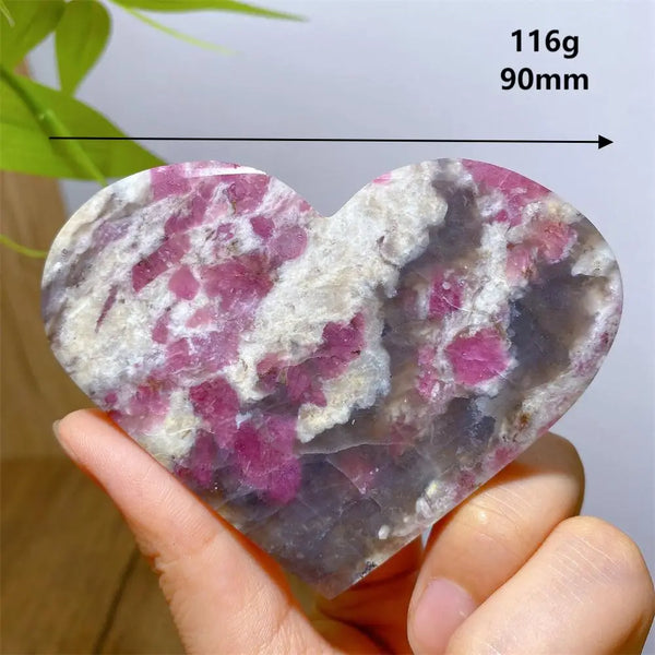 Pink Unicorn Tourmaline Heart-ToShay.org