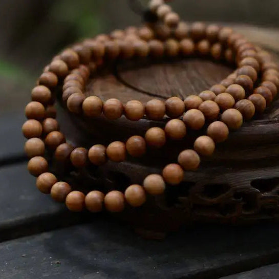 Brown Sandalwood Bead Mala-ToShay.org