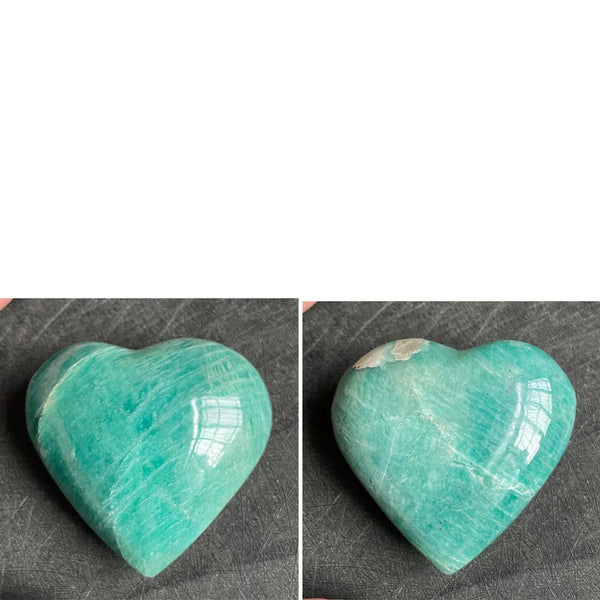 Blue Amazonite Heart-ToShay.org