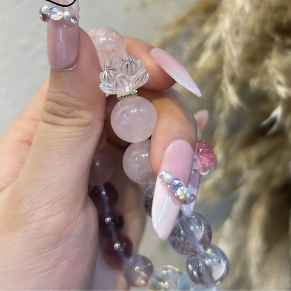 Purple Amethyst Pink Crystal-ToShay.org