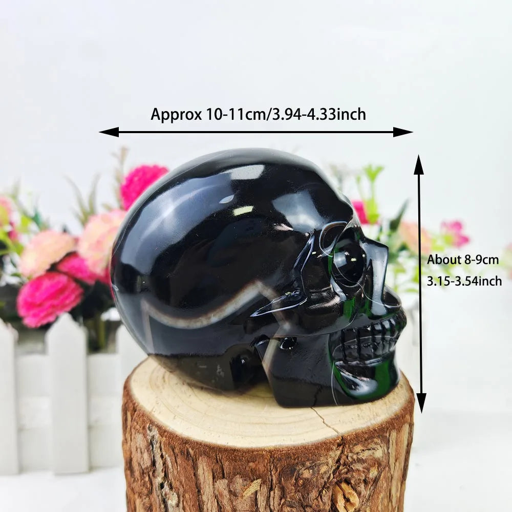 Black Sardonyx Skull-ToShay.org