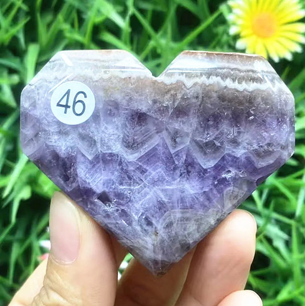 Purple Amethyst Heart-ToShay.org