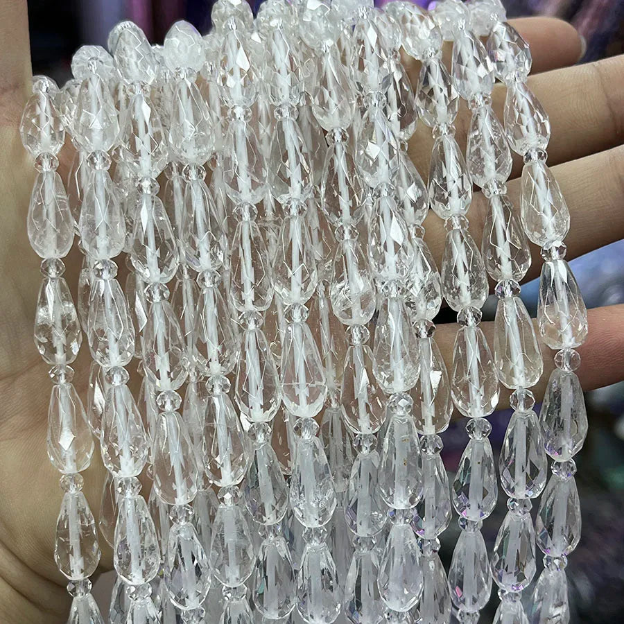 Clear Crystal Water Drop Beads-ToShay.org
