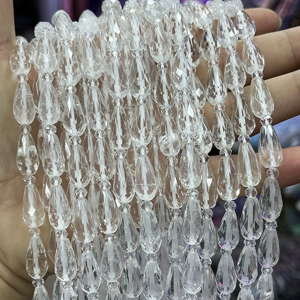 Clear Crystal Water Drop Beads-ToShay.org