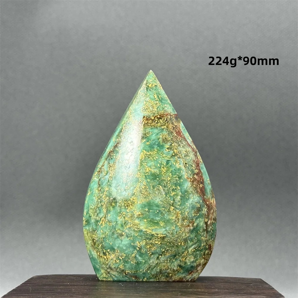 Green Emerald Jasper Torch-ToShay.org