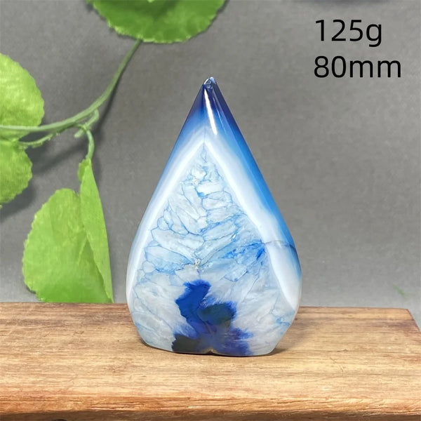 Blue Striped Agate Torch-ToShay.org