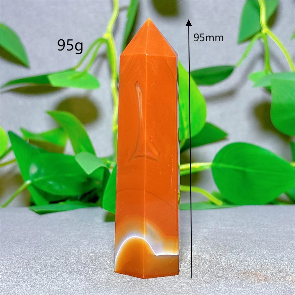 Orange Carnelian Quartz Tower-ToShay.org