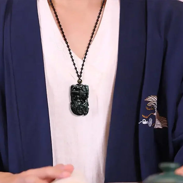Black Jade Pixiu Pendant-ToShay.org