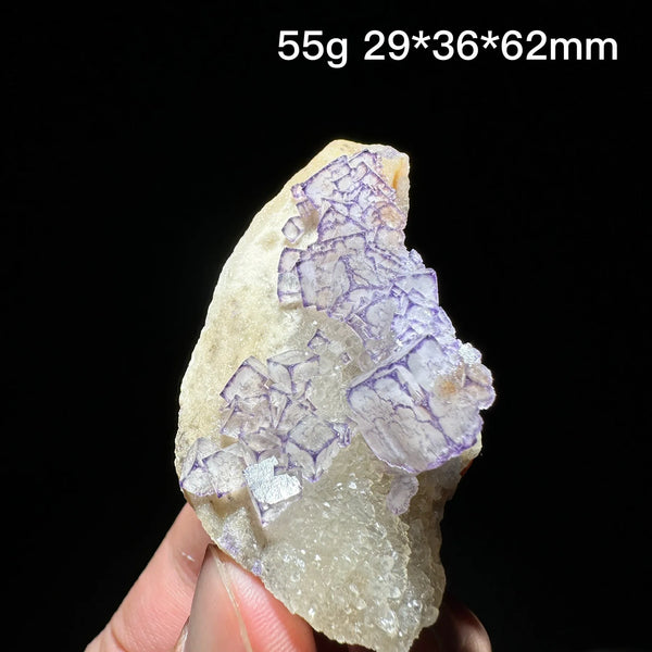Purple Edge Fluorite Crystal-ToShay.org