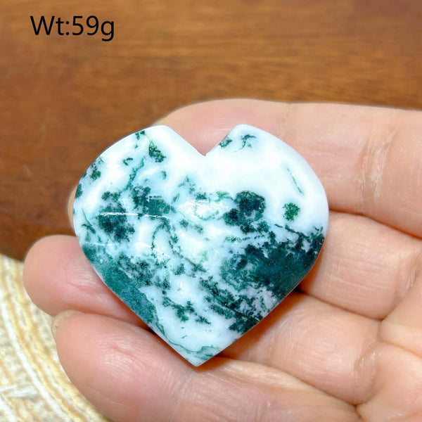 Green Moss Agate Heart-ToShay.org