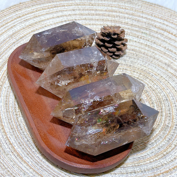 Smokey Rainbow Quartz Point-ToShay.org