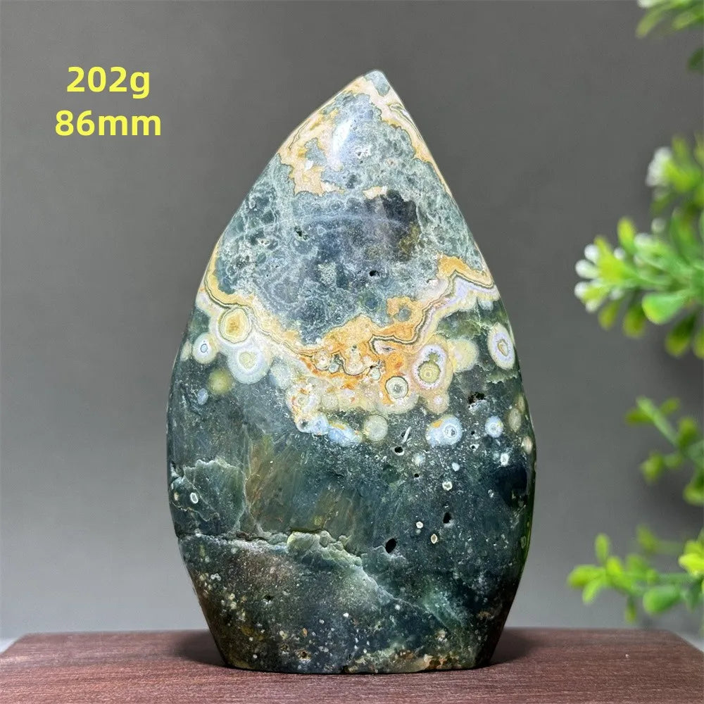 Green Marine Jasper Flame-ToShay.org