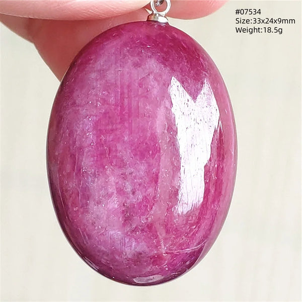 Red Ruby Zoisite Pendant-ToShay.org