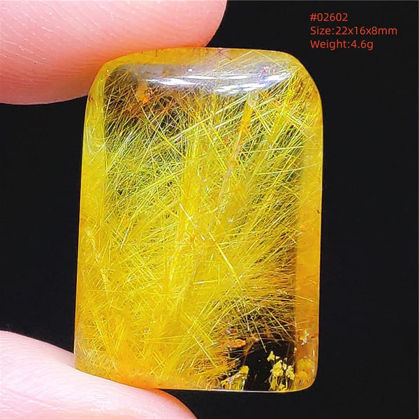 Gold Rutilated Quartz Pendant-ToShay.org