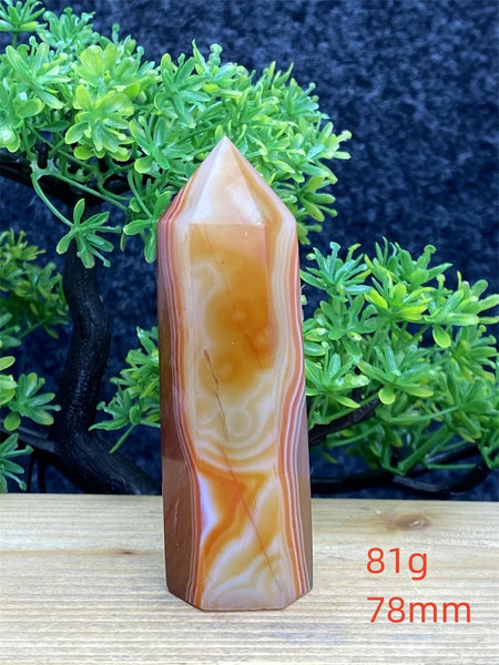 Orange Carnelian Wand-ToShay.org