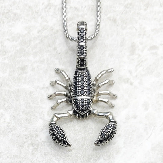 Silver Scorpion Necklace-ToShay.org