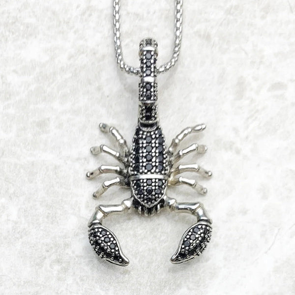 Silver Scorpion Necklace-ToShay.org