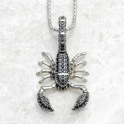 Silver Scorpion Necklace-ToShay.org