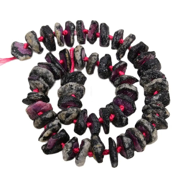 Red Ruby Rough Beads-ToShay.org