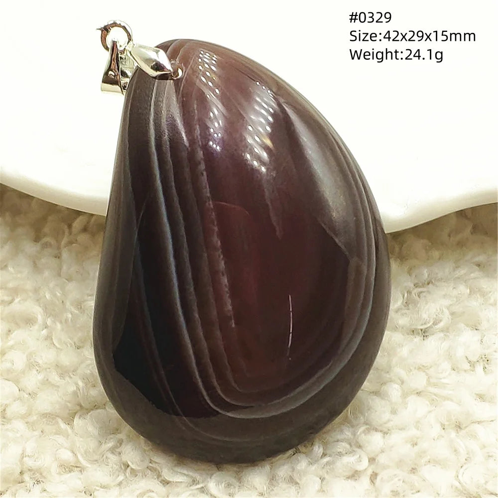 Grey Brown Agate Pendant-ToShay.org