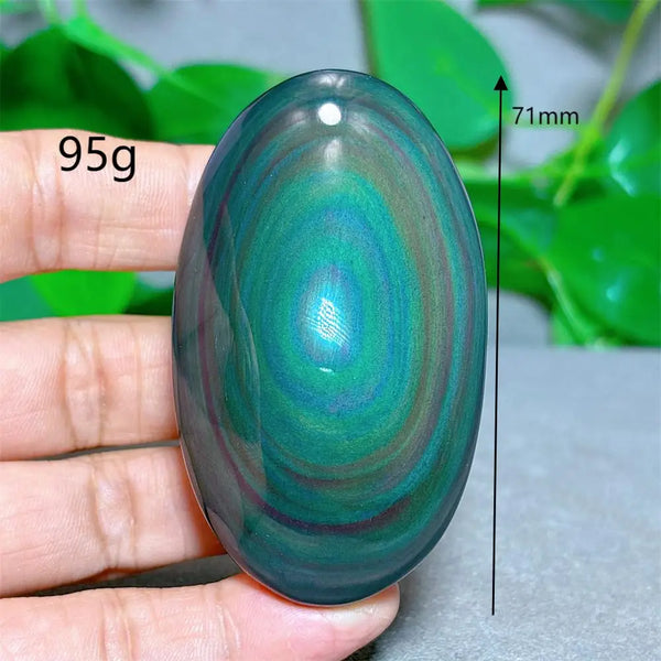 Rainbow Obsidian Palm Stone-ToShay.org