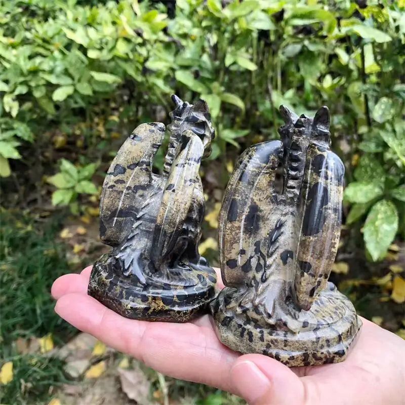 Yellow Picture Stone Dragon-ToShay.org
