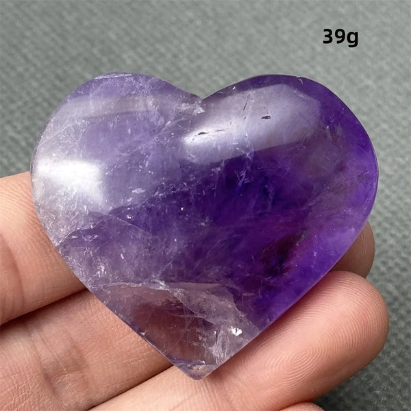 Purple Amethyst Heart-ToShay.org