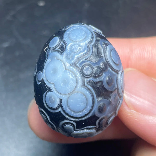 Blue Agate Eye Stone-ToShay.org