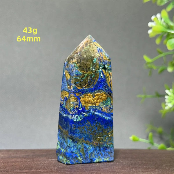 Blue Azurite Wand-ToShay.org